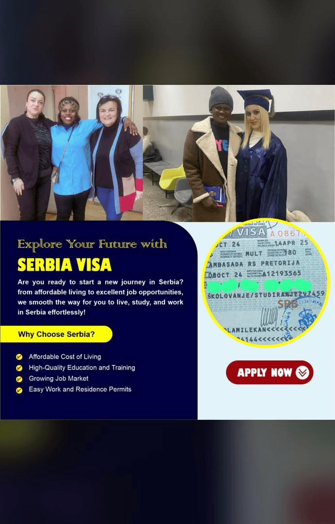 Serbia Visa Program flyer